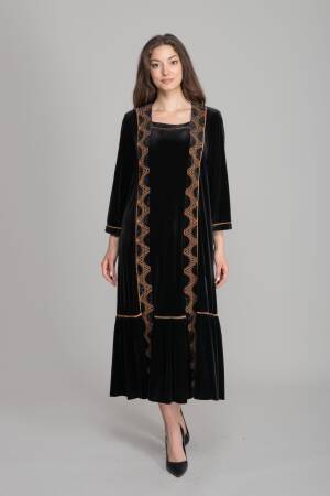 Elegant Shift Dress With Sequined Detail - Brand: GUMANIZE - Women's Clothing Wholesale - Globality Store