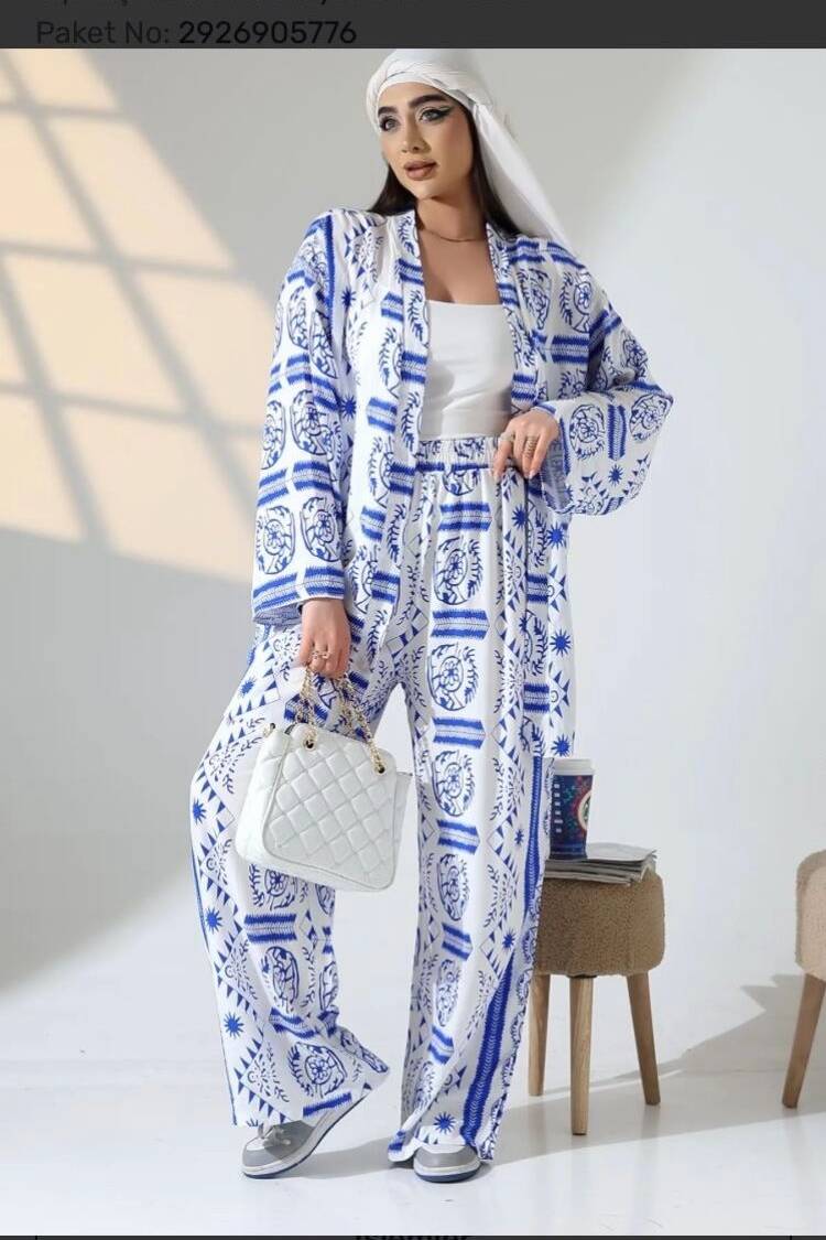 Ethnic Oversized Kimono With Square Neck - Brand: My Jest Fashion - Women's Clothing Wholesale - Globality Store