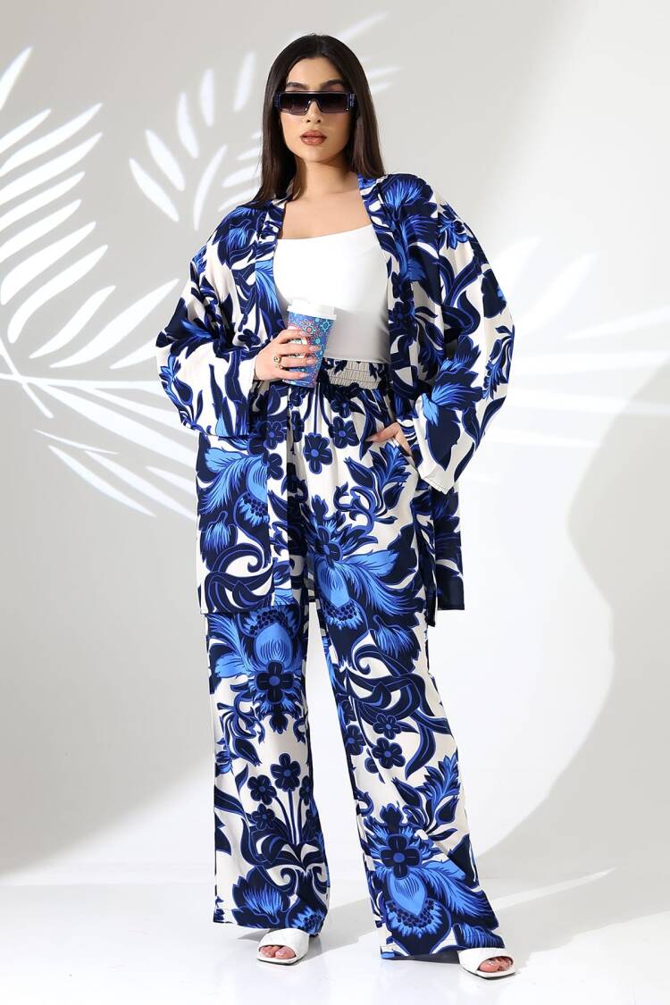 Floral Oversized Palazzo Set - Brand: My Jest Fashion - Women's Clothing Wholesale - Globality Store