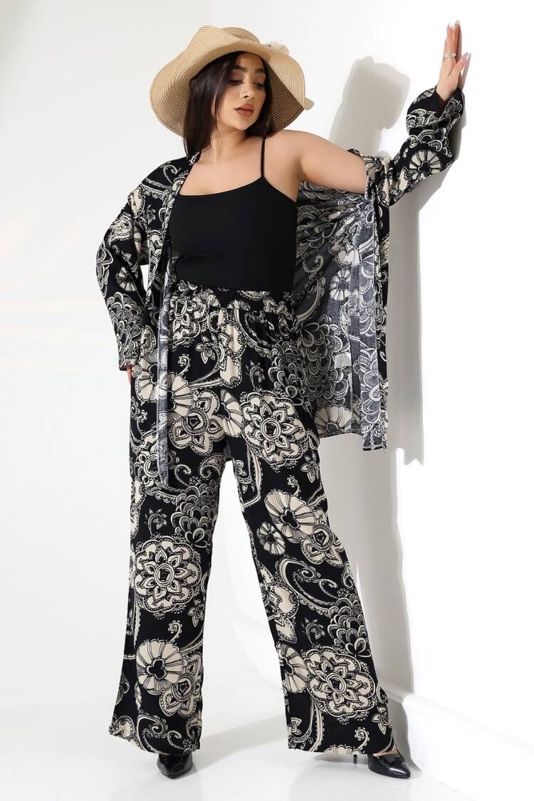 Ethnic Elegant Kimono With Paisley Floral Patterns - Brand: My Jest Fashion - Women's Clothing Wholesale - Globality Store