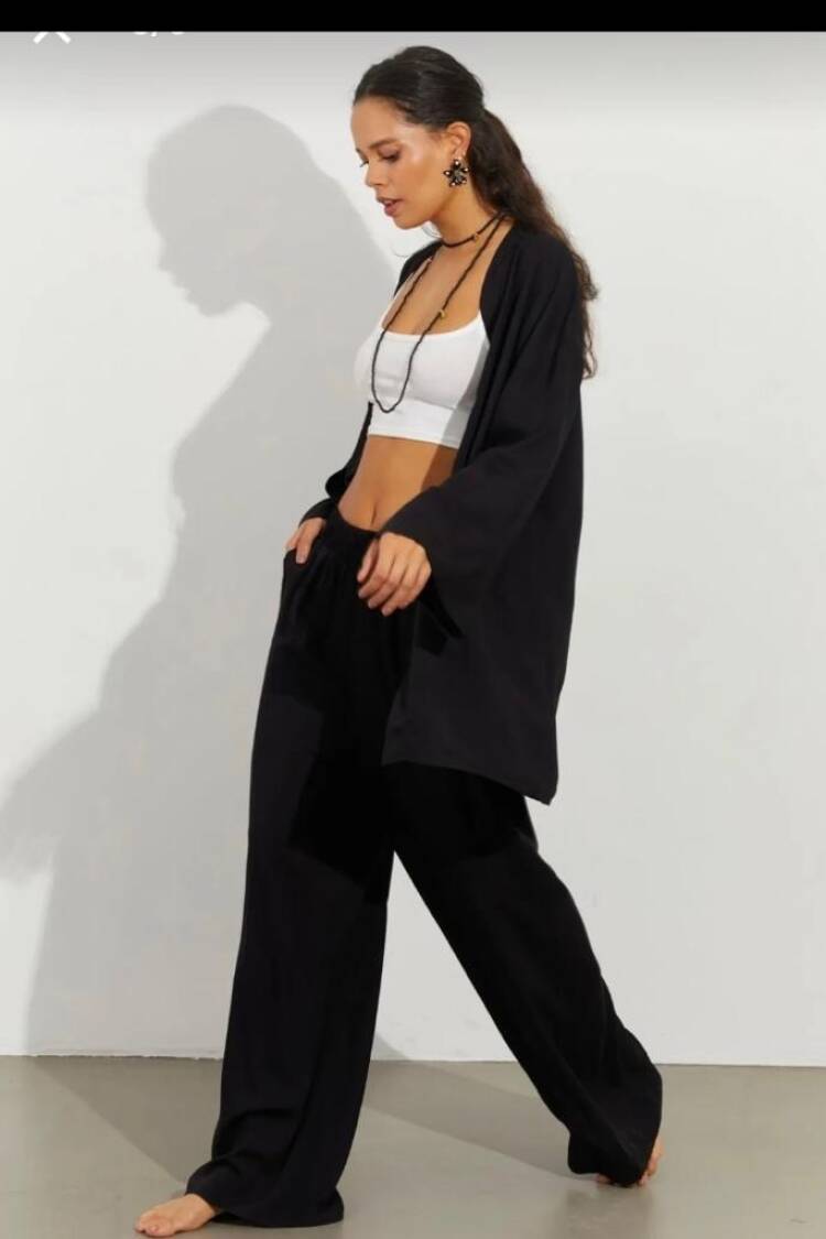 Kimono Oversized Fit Long Sleeve Open Front - Brand: My Jest Fashion - Women's Clothing Wholesale - Globality Store