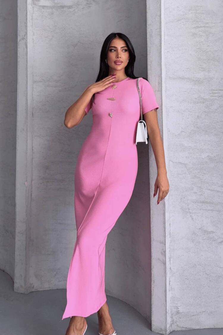 Elegant Floor Length Bodycon Dress