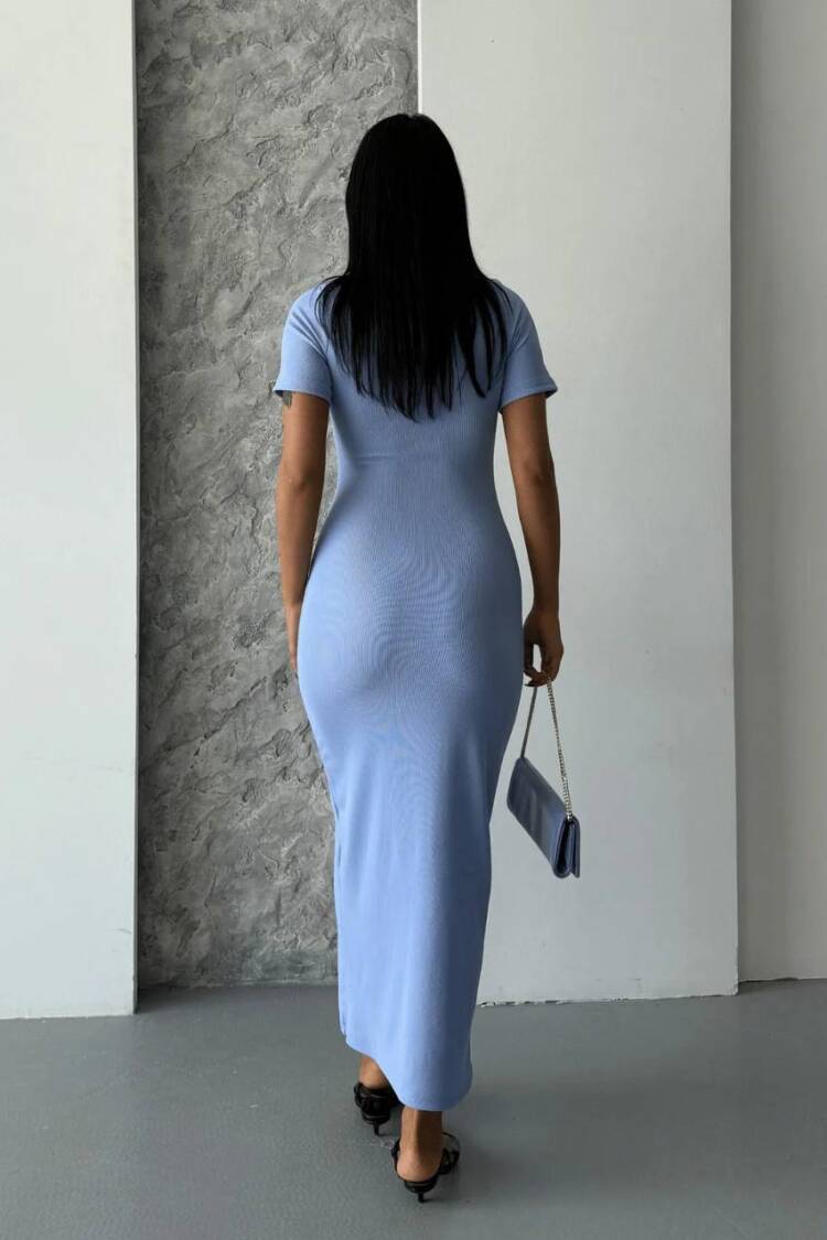 Elegant Bodycon Dress With Short Sleeves