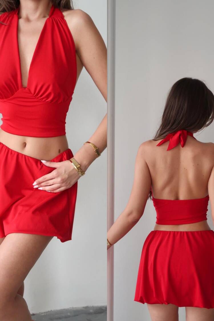 Sexy Slim Fit Halter Neck Set - Brand: My Jest Fashion - Women's Clothing Wholesale - Globality Store
