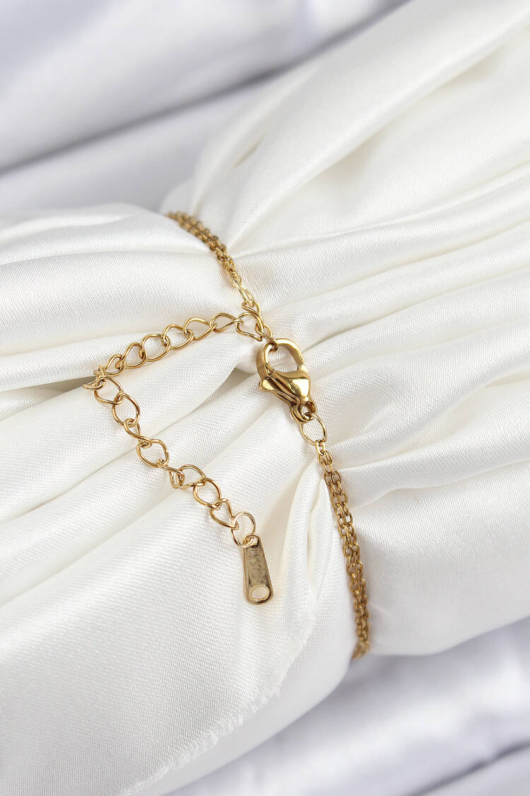 316l Steel Chain Turquoise Enamel Artistic Portrait Pearl Detailed Tulip Model Gold Color Women Bracelet