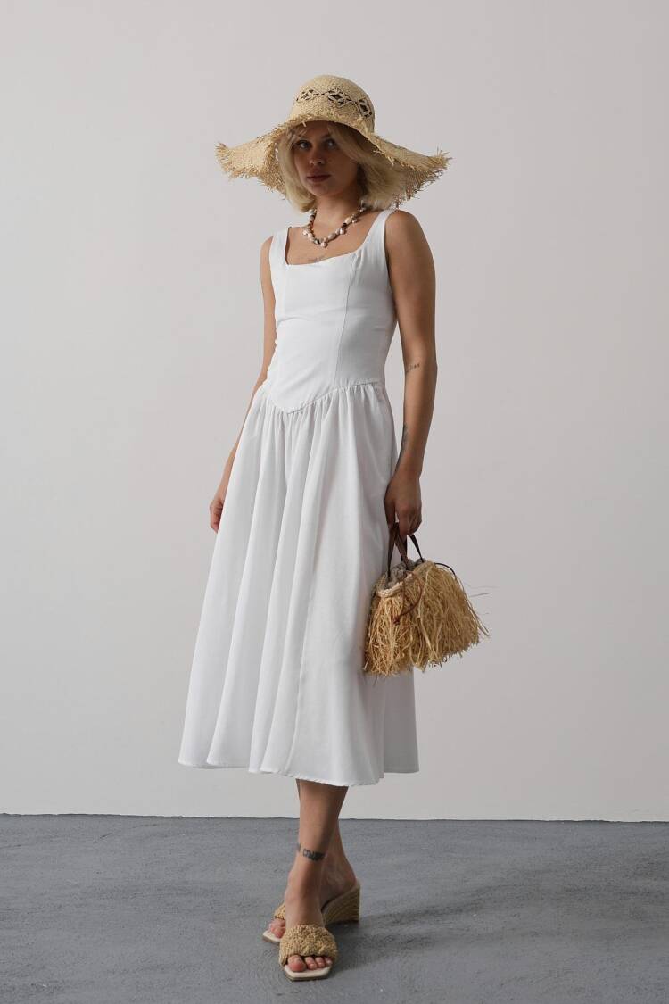 A-Line Cap Sleeve Dress - Brand: Reyon - Women's Clothing Wholesale - Globality Store