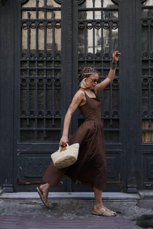 Fit And Flare Midi Dress - Brand: Reyon - Women's Clothing Wholesale - Globality Store