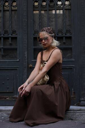 Fit And Flare Midi Dress - Brand: Reyon - Women's Clothing Wholesale - Globality Store