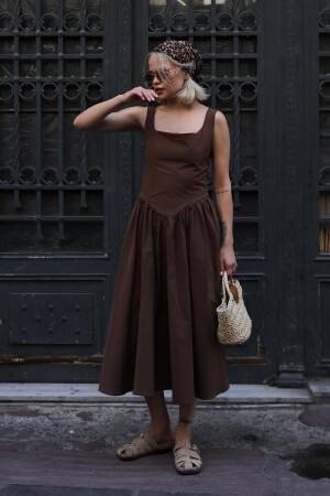 Fit And Flare Midi Dress - Brand: Reyon - Women's Clothing Wholesale - Globality Store