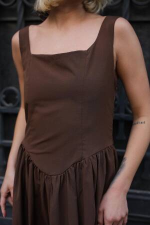 Fit And Flare Midi Dress - Brand: Reyon - Women's Clothing Wholesale - Globality Store
