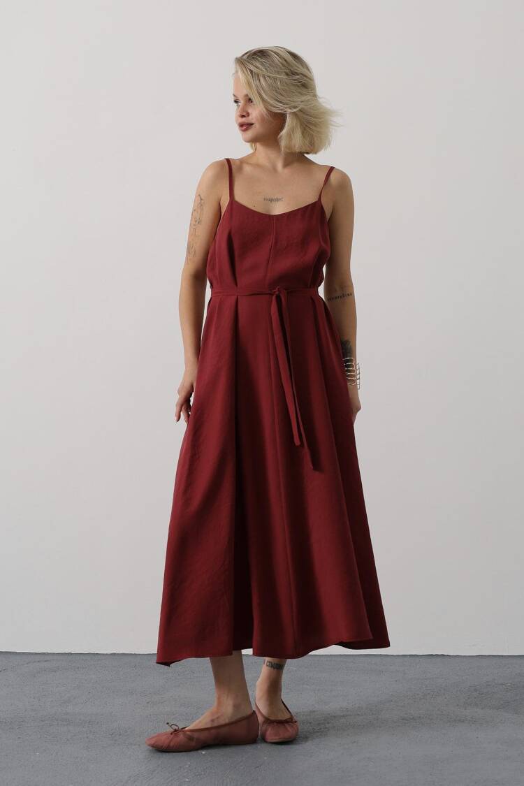Sleeveless V-Neck Maxi Slip Dress