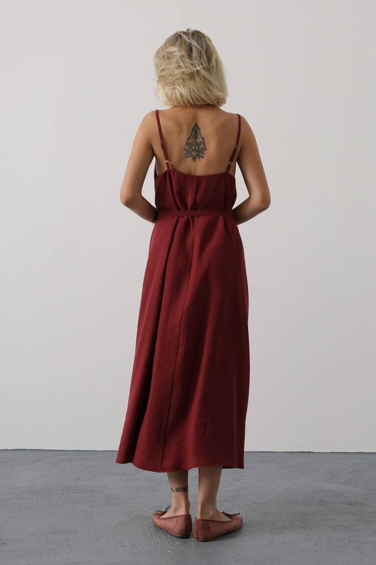 Sleeveless V-Neck Maxi Slip Dress