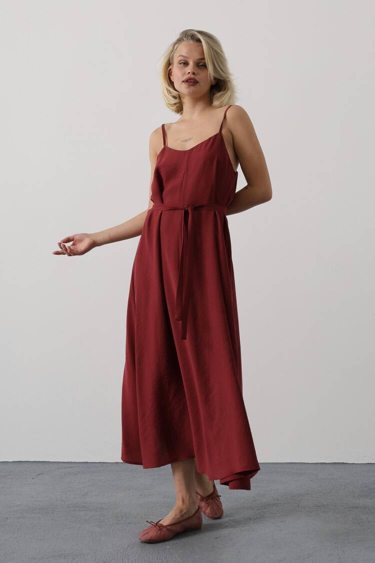 Sleeveless V-Neck Maxi Slip Dress