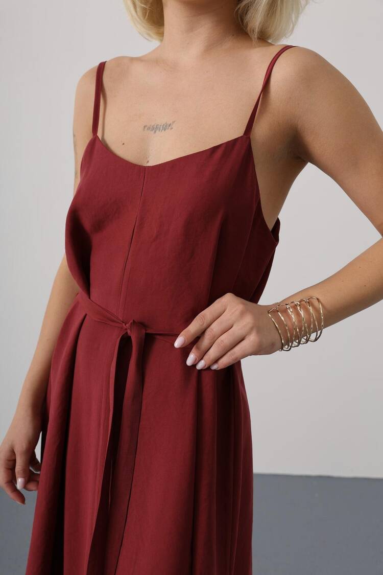 Sleeveless V-Neck Maxi Slip Dress