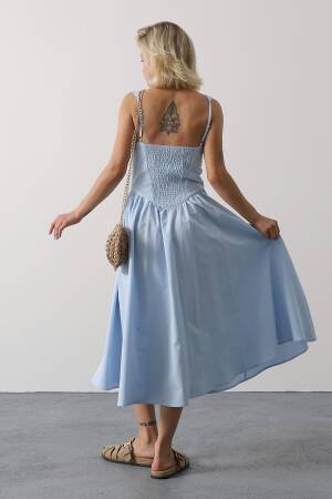 Fit And Flare Dress With Square Neck - Brand: Reyon - Women's Clothing Wholesale - Globality Store