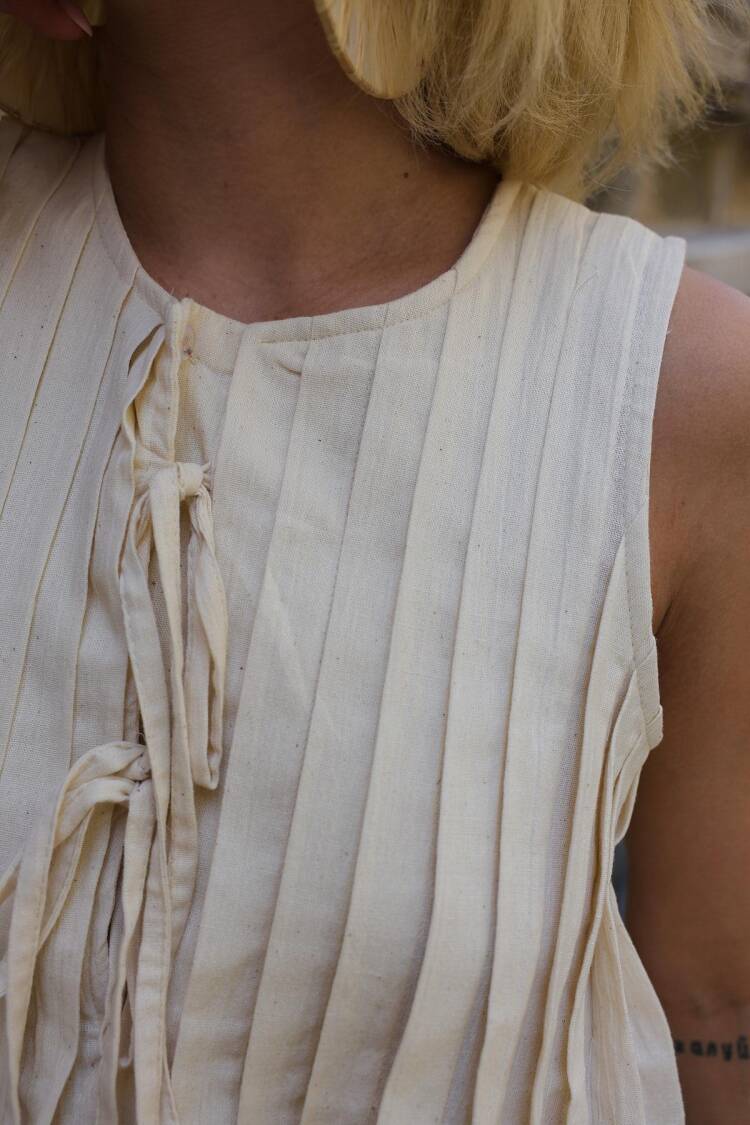 Beige Casual Boho Blouse