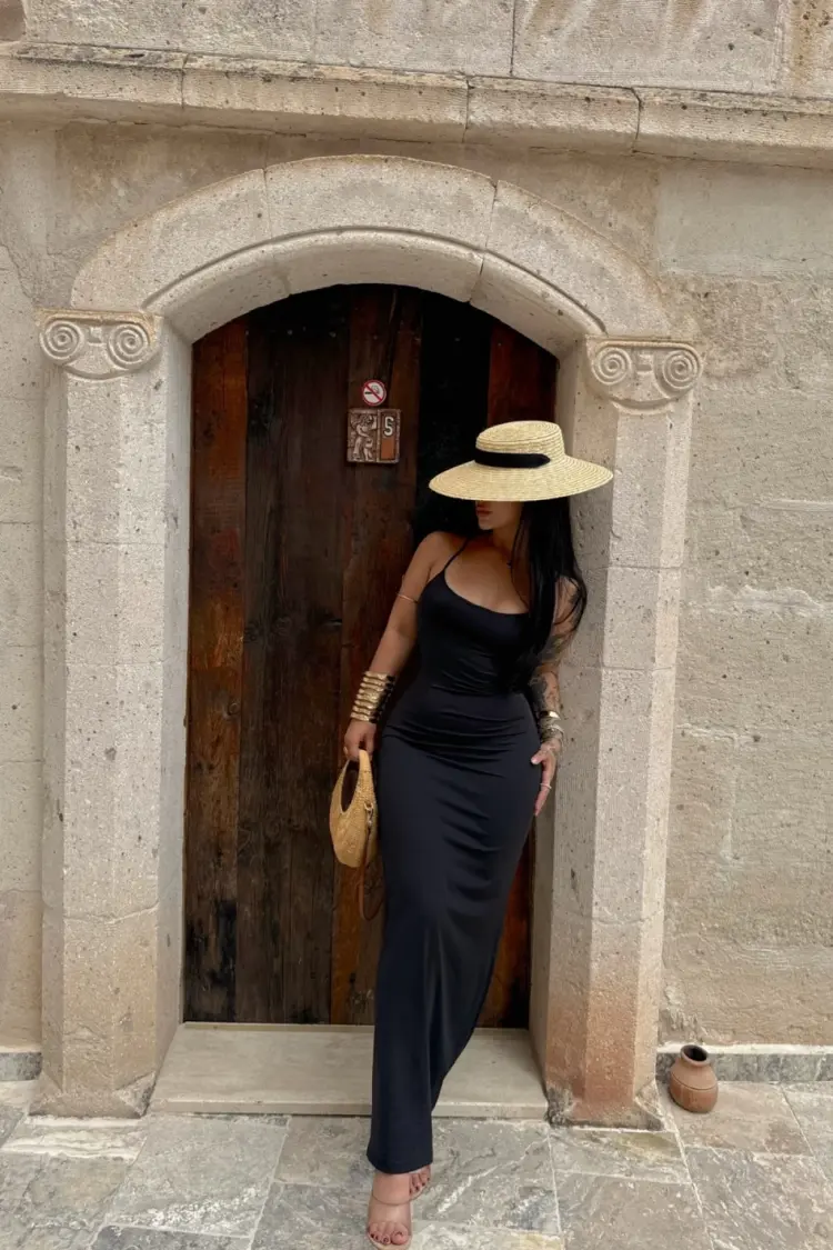 Black Sexy Elegant Sleeveless Slip Dress