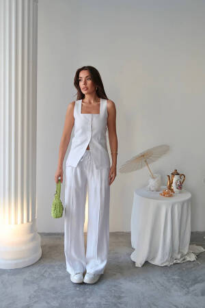 Elegant Palazzo Set With Flap Pockets - Brand: Mode Roy - Women's Clothing Wholesale - Globality Store
