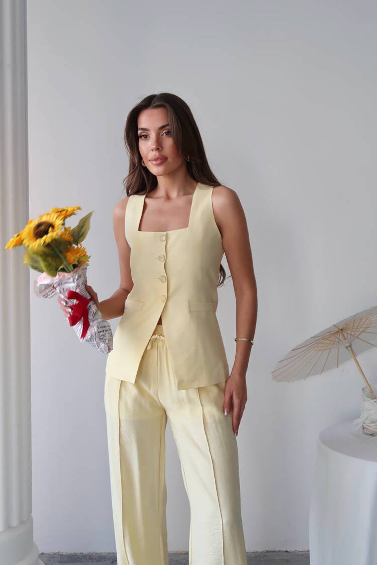 Elegant Palazzo Set With Flap Pocket