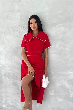 Elegant Fit And Flare Dress - Brand: Mode Roy - Women's Clothing Wholesale - Globality Store