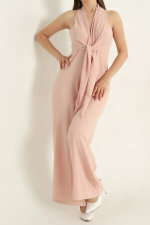 Tailored Jumpsuit With Halter Neck - Brand: Mode Roy - Women's Clothing Wholesale - Globality Store