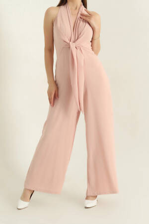 Tailored Jumpsuit With Halter Neck - Brand: Mode Roy - Women's Clothing Wholesale - Globality Store