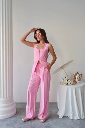 Elegant Casual Set With Palazzo Pants - Brand: Mode Roy - Women's Clothing Wholesale - Globality Store