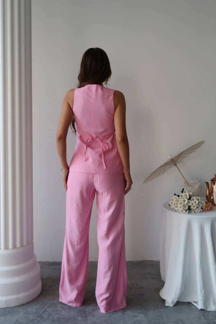 Elegant Casual Set With Palazzo Pants
