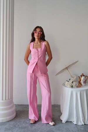 Elegant Casual Set With Palazzo Pants - Brand: Mode Roy - Women's Clothing Wholesale - Globality Store