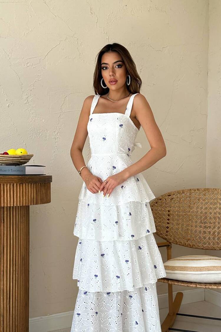 Layered Tie Back Dress