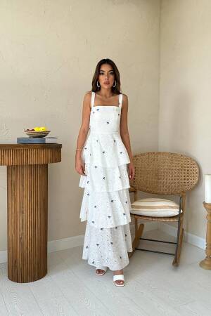 Layered Tie Back Dress - Brand: Elisa - Women's Clothing Wholesale - Globality Store