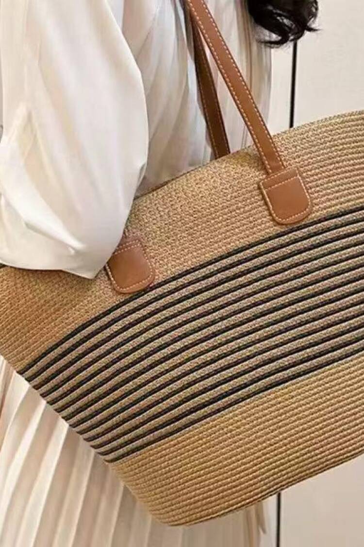 Black Straw Bag - Brand: Axesoire - Women's Clothing Wholesale - Globality Store