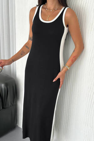 Sleeveless Tank Maxi Dress With Color Block - Brand: Mode Roy - Women's Clothing Wholesale - Globality Store