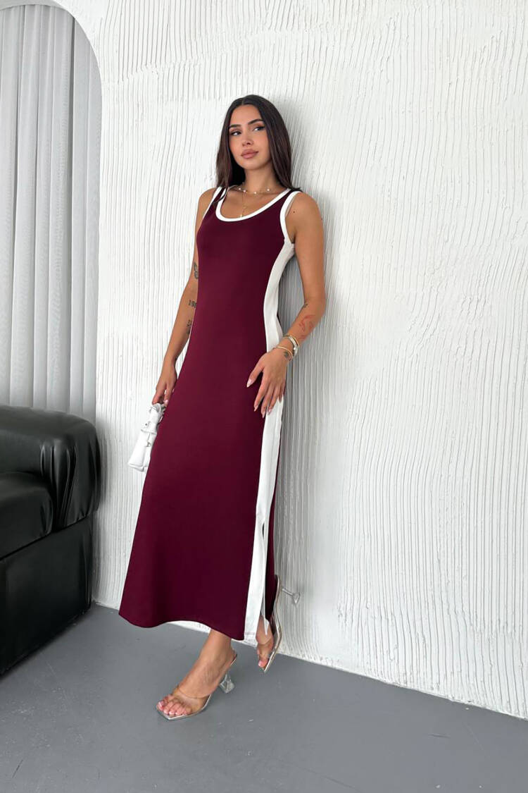 Sleeveless Slip Maxi Dress With Cap Sleeves - Brand: Mode Roy - Women's Clothing Wholesale - Globality Store