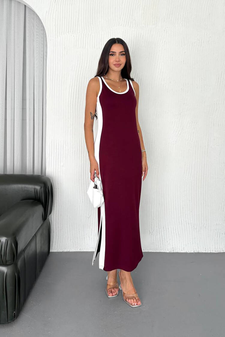 Sleeveless Slip Maxi Dress With Cap Sleeves
