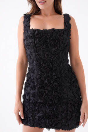 Elegant Floral Bodycon Mini Dress - Brand: Mode Roy - Women's Clothing Wholesale - Globality Store