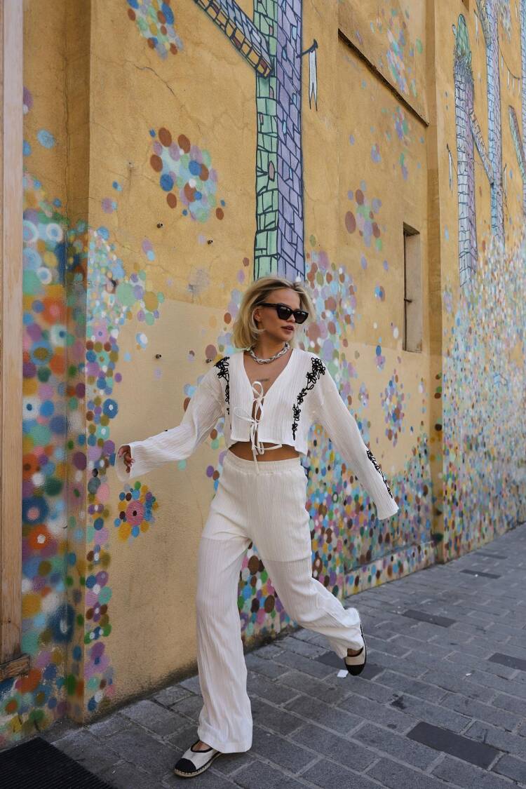 Elegant Boho Set With Palazzo Pants
