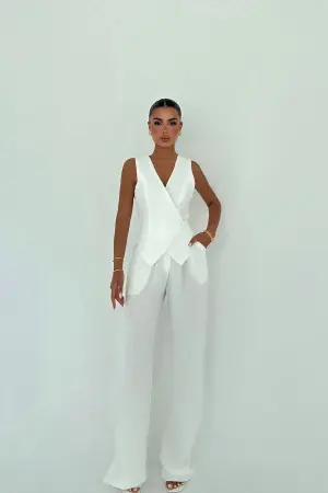 ElegantSleeveless Palazzo Suit - Brand: EYYO ATELIER - Women's Clothing Wholesale - Globality Store