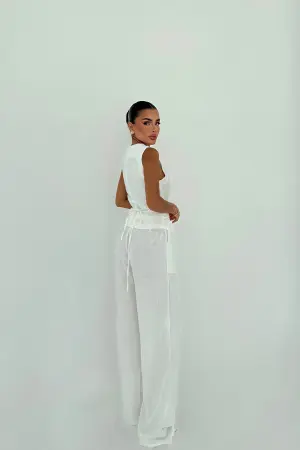 ElegantSleeveless Palazzo Suit - Brand: EYYO ATELIER - Women's Clothing Wholesale - Globality Store