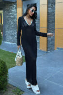 Openwork V Neck Dress - Brand: Sobe Istanbul - Women's Clothing Wholesale - Globality Store
