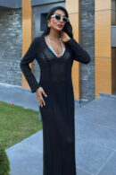 Openwork V Neck Dress - Brand: Sobe Istanbul - Women's Clothing Wholesale - Globality Store