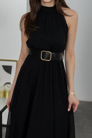 Elegant Fit And Flare Midi Dress - Brand: Mode Roy - Women's Clothing Wholesale - Globality Store