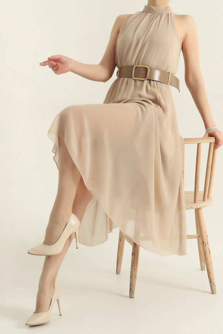 Elegant Fit And Flare Midi Dress