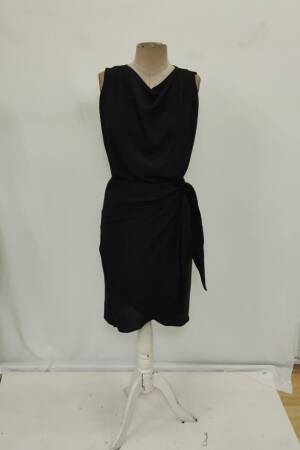 Black Sexy Elegant Formal Wrap Dress - Brand: Janes - Women's Clothing Wholesale - Globality Store
