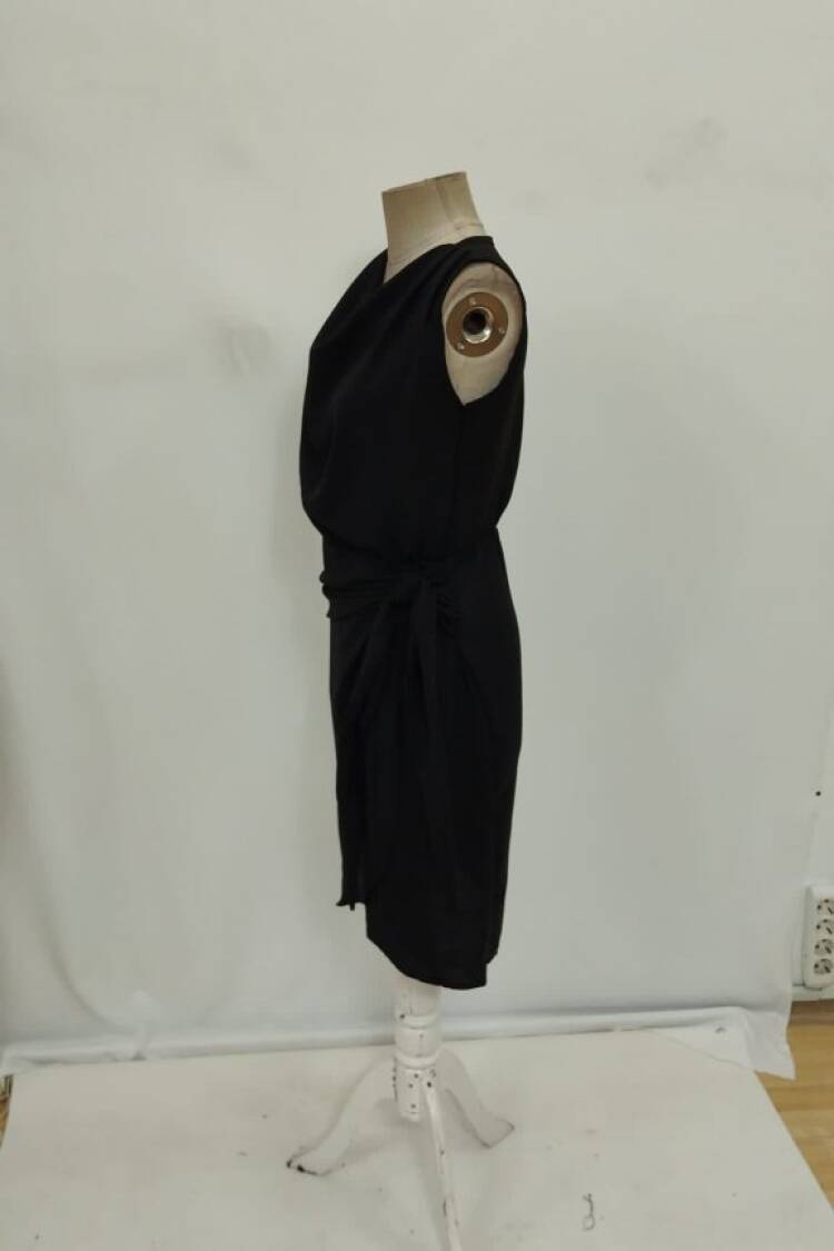 Black Sexy Elegant Formal Wrap Dress