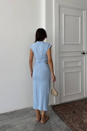 Elegant Wrap Midi Skirt Set - Brand: Elisa - Women's Clothing Wholesale - Globality Store