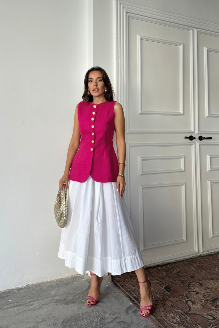 ElegantVest With Buttoned Closure - Brand: Ello - Women's Clothing Wholesale - Globality Store