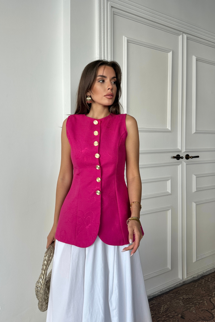ElegantVest With Buttoned Closure