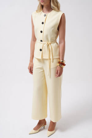 Beige Elegant Formal Casual Vest - Brand: Black Fashion - Women's Clothing Wholesale - Globality Store