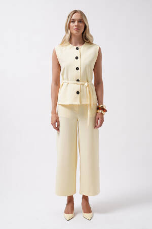 Beige Elegant Formal Casual Vest - Brand: Black Fashion - Women's Clothing Wholesale - Globality Store